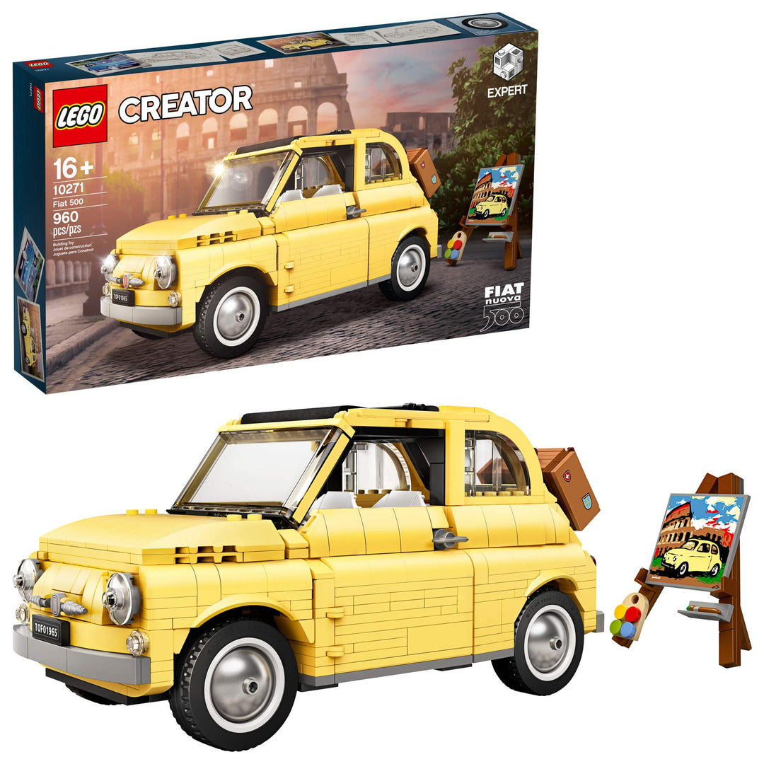 LEGO Creator Expert Fiat 500 10271 Toy Car Building Set for Adults and Fans of Model Kits Sets Idea,