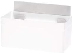 tesa Powerstrips Duschregal wasserfest/Selbstklebender Halter aus rostfreiem Edelstahl und Kunststof