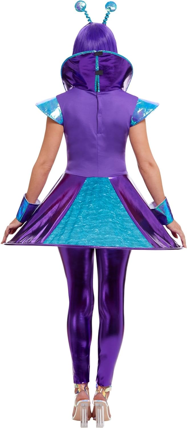 Alien Lady Costume, Multi-Coloured (S) S - UK Size 08-10 Mehrfarbig, S - UK Size 08-10 Mehrfarbig