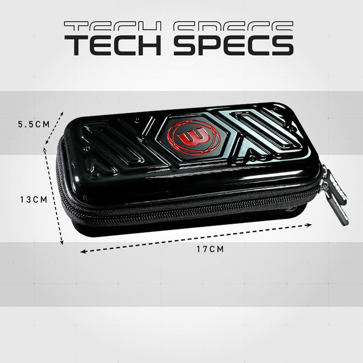 WINMAU Armor G1 Darts-Geldbörse - Schwarz Das Dartcase bietet Platz für vollständig montierte Darts