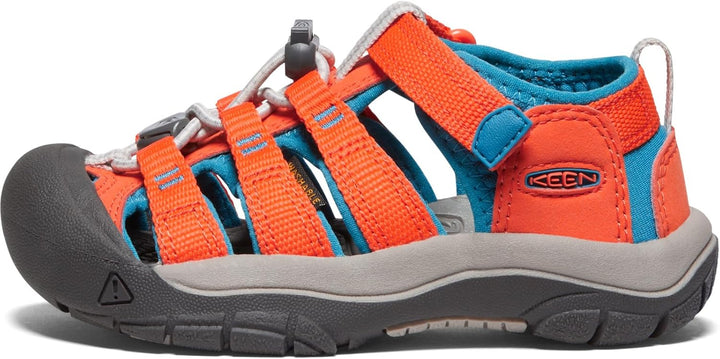 KEEN Jungen Unisex Kinder Newport H2 Sandalen 29 EU Safety Orange Fjord Blue, 29 EU Safety Orange Fj