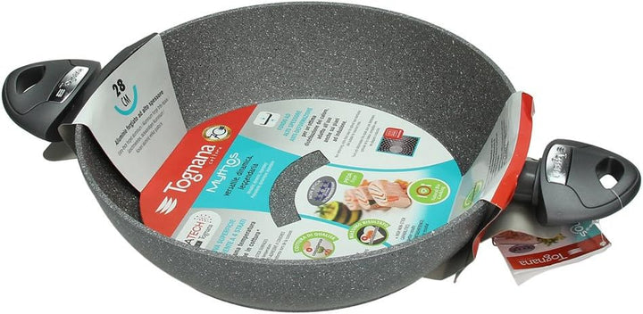 Tognana wi7583tamnf Pfanne 2 Griffe Mythos, Aluminium, Grau Marble