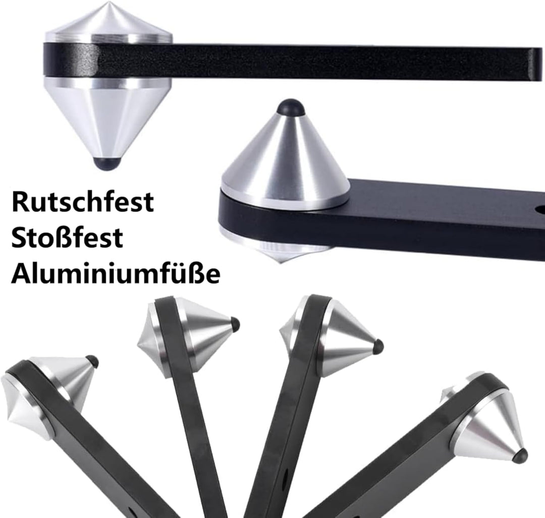 4 Stücke Lautsprecher Spikes Aluminium Spike Absorber Isolation Lautsprecher Spike Ständer,Stossfest
