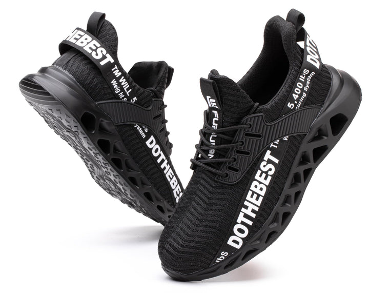 Furuian Sicherheitsschuhe Herren Damen Leicht Arbeitsschuhe Herren sportlich Atmungsaktiv Sneakers m