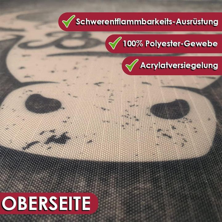 Grillmatte Grillunterlage Bodenschutz Barbecue-Matte BBQ Beef 75 x 120 cm Muster wählbar Anti-Rutsch