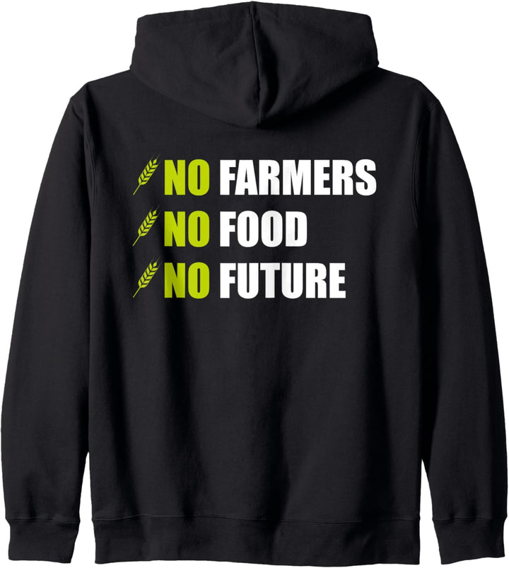 Landwirt Demonstration No Farmers No Food Traktor Demo Motto Kapuzenjacke