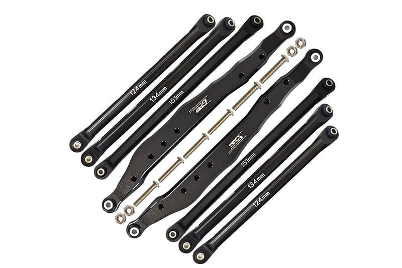 GPM Axial 1/10 RBX10 Ryft 4WD Rock Bouncer Aluminium Tuning Teile Combo Set A (Trailing Arms + Chass