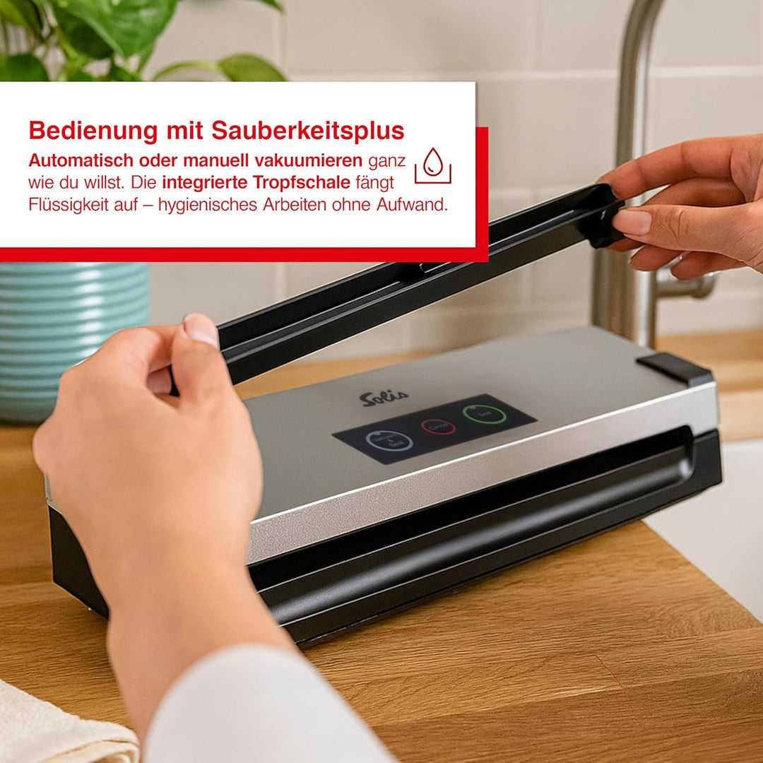 Solis Vakuumiergerät Vac Smart 577 - Einschweissgerät für Lebensmittel - Vakuumierer/Folienschweissg
