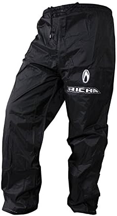 Richa Rain Warrior - Motorrad Regenhose - Überhose M Schwarz, M Schwarz