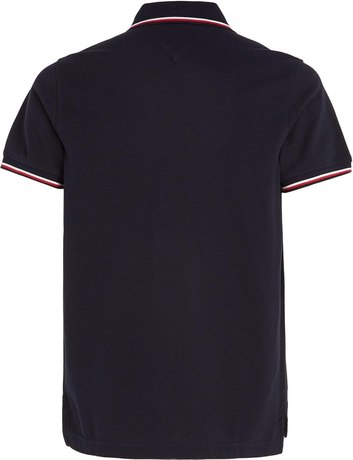 Tommy Hilfiger Herren Kurzarm Poloshirts XS Blau (Desert Sky), XS Blau (Desert Sky)