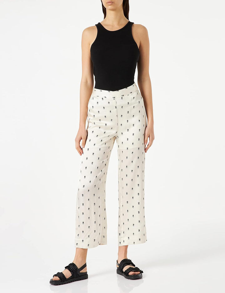 PART TWO Damen Pilupw Pa Pants Easy Fit Hose 36 Neutraler Grafikdruck, 36 Neutraler Grafikdruck