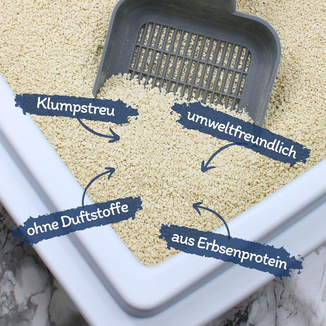 Lyra Pet® | 15 kg Tofu Katzenstreu | Parfümfreie Klumpstreu | 300% Saugkraft | Umweltfreundliches Na