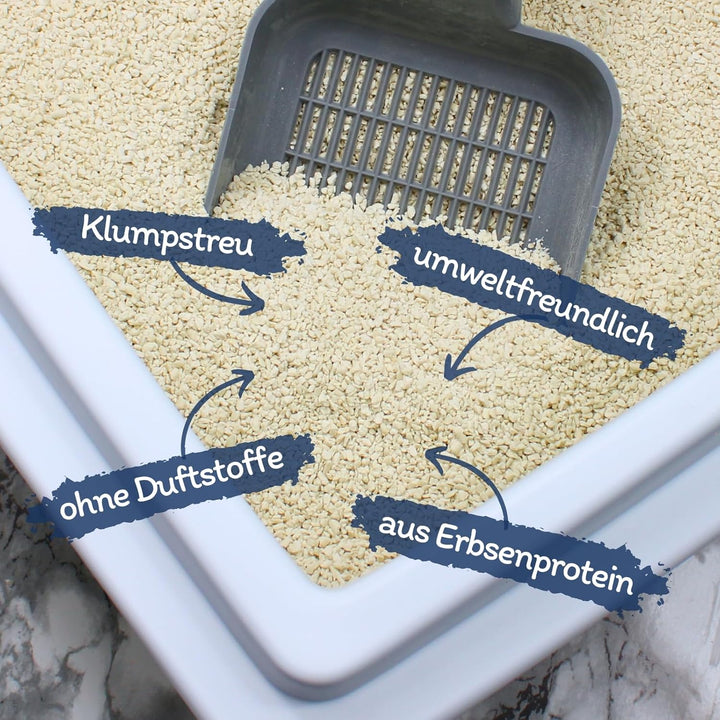 Lyra Pet® | 15 kg Tofu Katzenstreu | Parfümfreie Klumpstreu | 300% Saugkraft | Umweltfreundliches Na