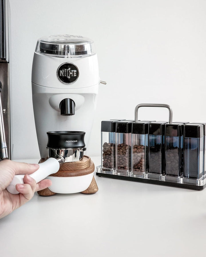 Normcore 58 mm magnetischer Dosiertrichter V2 – Espresso-Kaffee-Dosierring – 29 mm eloxiertes Alumin