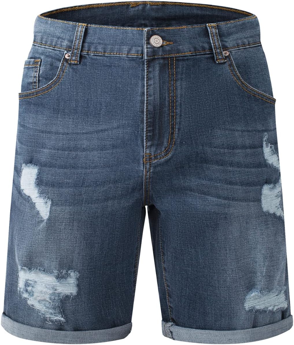 Meilicloth Jeans Shorts Kurze Herren Shorts Sommer Denim Western Casual C Blau XXS, C Blau XXS
