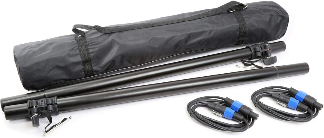 Vonyx PA Lautsprecher Set, Passive Musikboxen, DJ Equipment, 1700 Watt 2X Subwoofer, 2X Topteile, 2X
