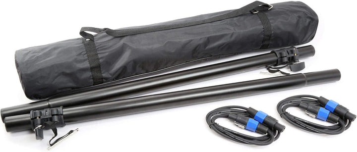 Vonyx PA Lautsprecher Set, Passive Musikboxen, DJ Equipment, 1700 Watt 2X Subwoofer, 2X Topteile, 2X