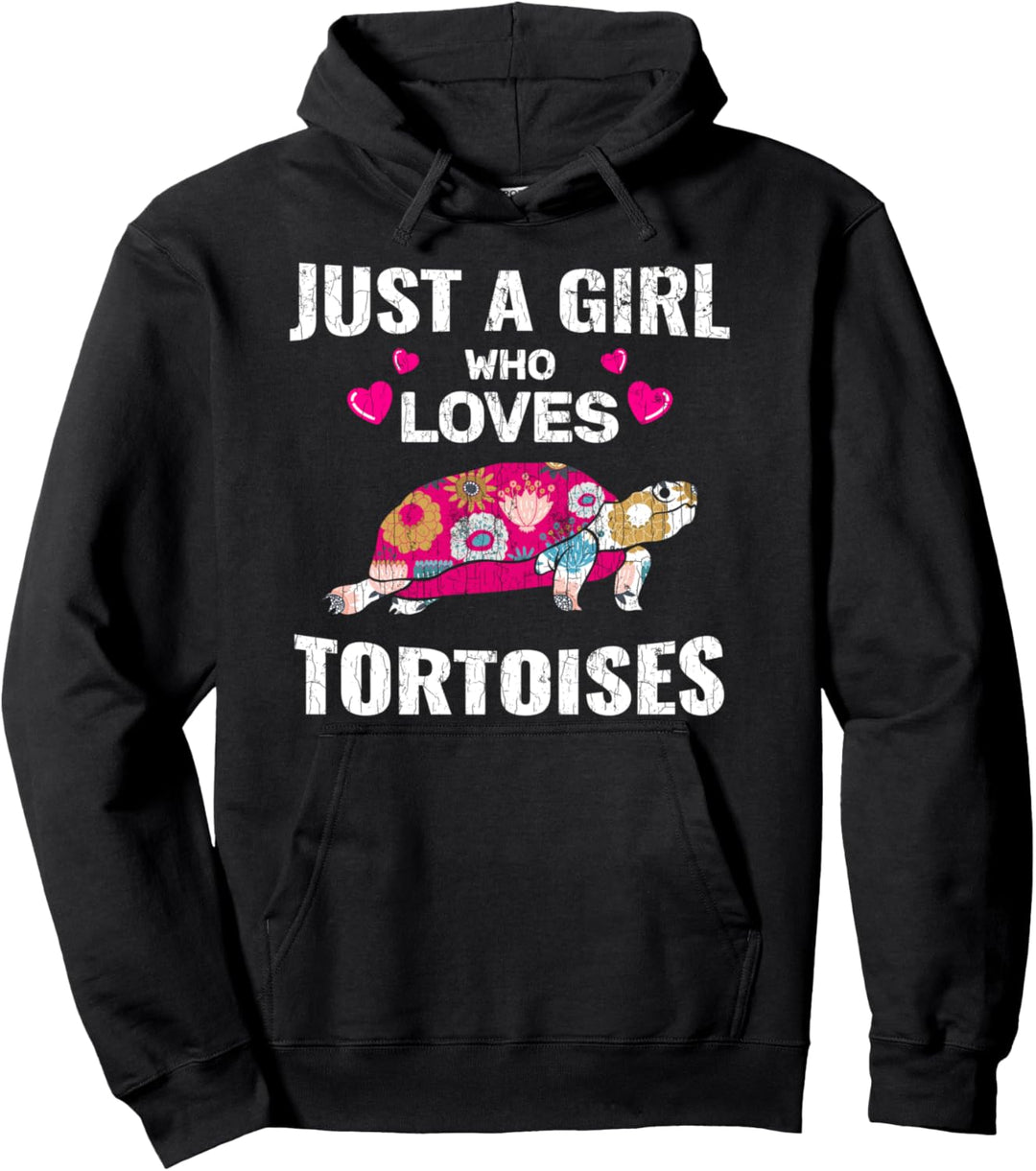 Just A Girl Loves Schildkröte Kleidung für Frauen Geschenke Pullover Hoodie