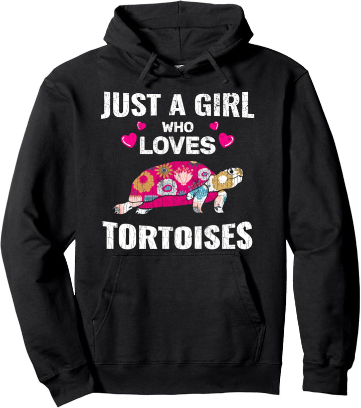 Just A Girl Loves Schildkröte Kleidung für Frauen Geschenke Pullover Hoodie