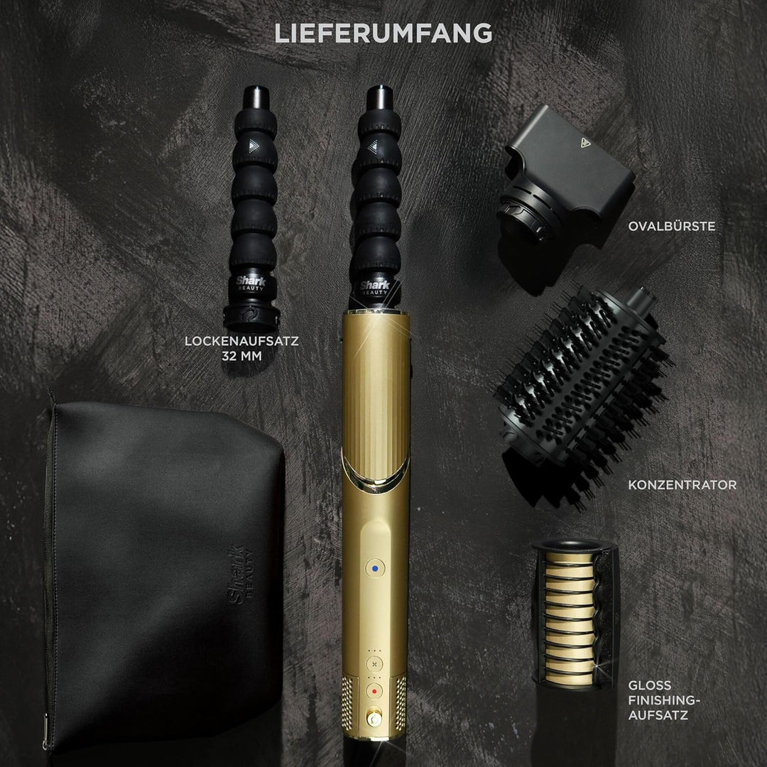 Shark FlexStyle 4-in-1 Luftstyler & Haartrockner Limited Edition, Auto-Wrap-Lockenaufsatz, Paddle-Bü