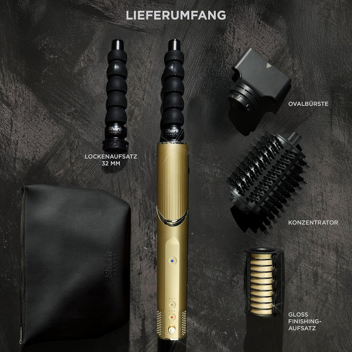 Shark FlexStyle 4-in-1 Luftstyler & Haartrockner Limited Edition, Auto-Wrap-Lockenaufsatz, Paddle-Bü