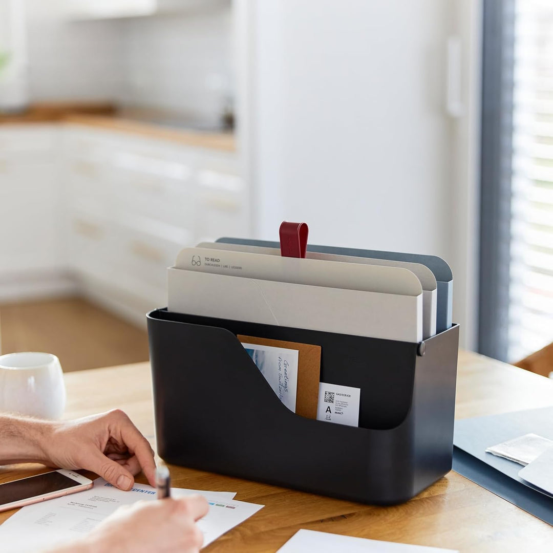 Rotho MyPaper Plus Dokumentenorganizer A4 | Schreibtisch Organizer für Büro und Homeoffice | Briefab