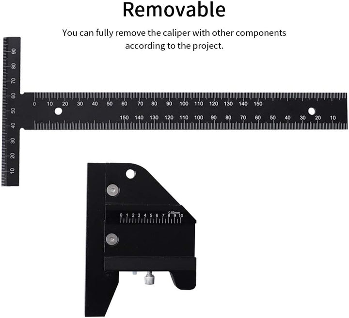Holzbearbeitungsschreiber - Markierung T-förmiges Lineal Holzbearbeitungsschreiber DIY-Werkzeug Alum