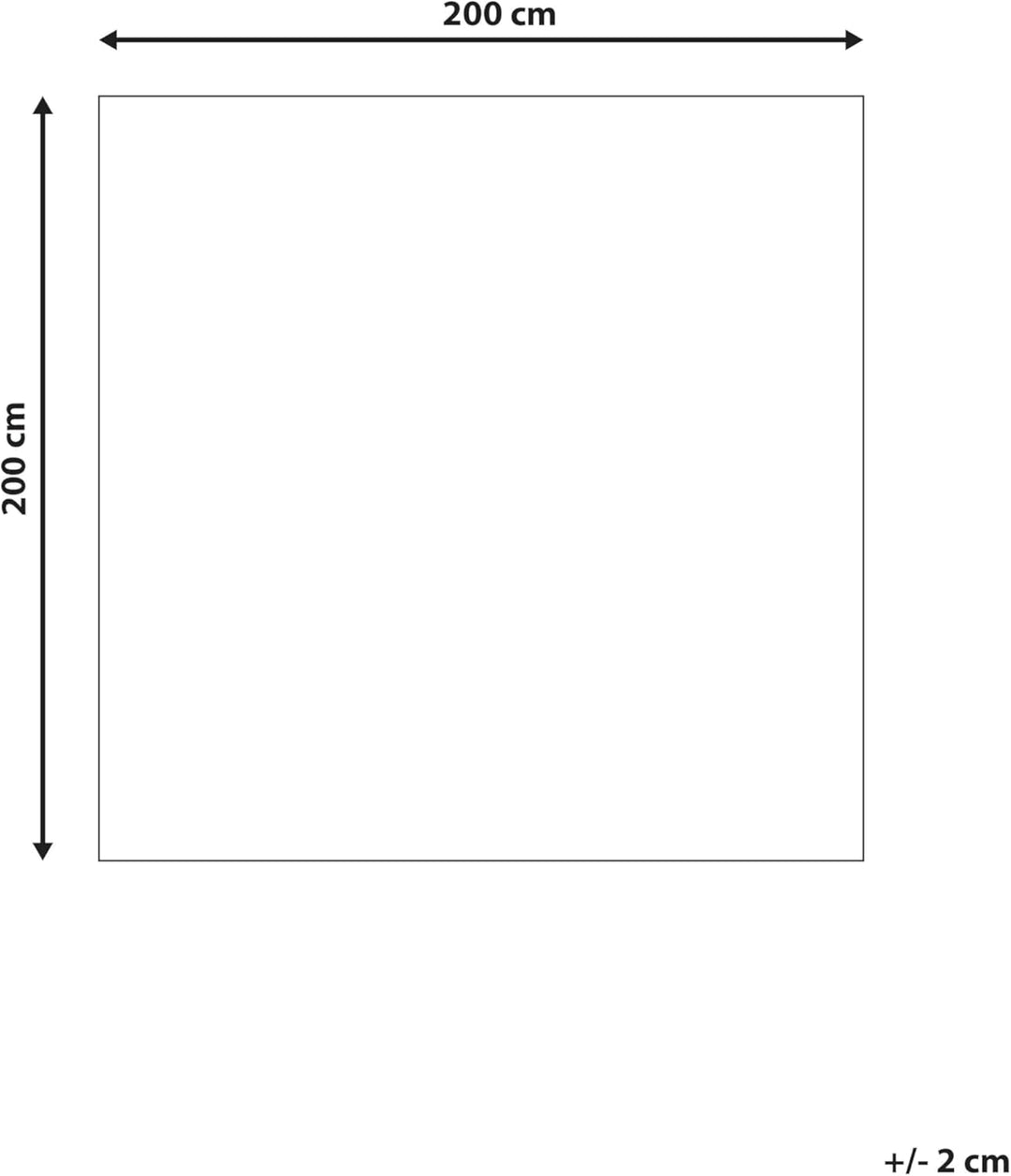 Teppich Wolle beige/grau mit geometrischem Muster quadratisch 200x200 cm Bozova