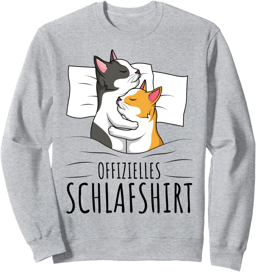 Offizielles Schlafshirt Katze Kater Katzen Sweatshirt