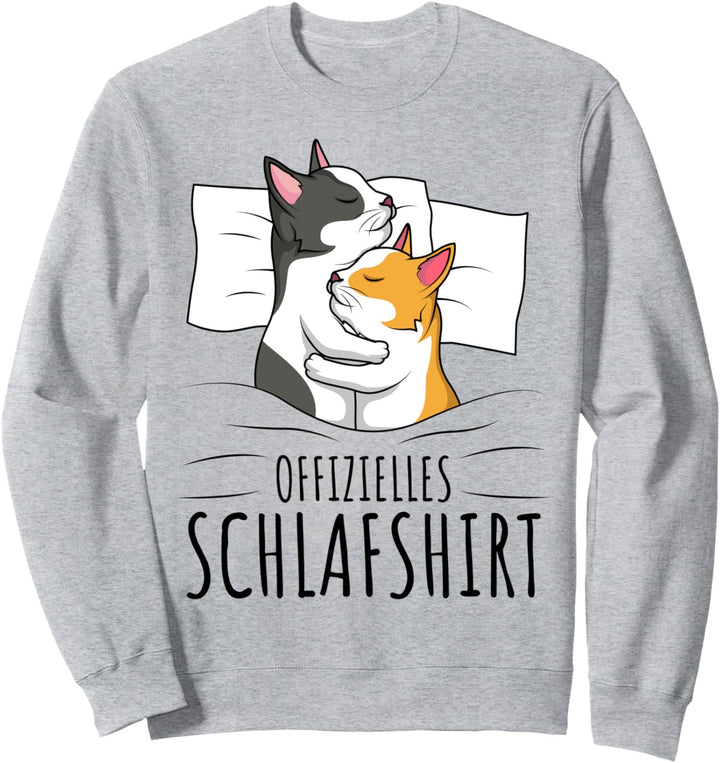 Offizielles Schlafshirt Katze Kater Katzen Sweatshirt
