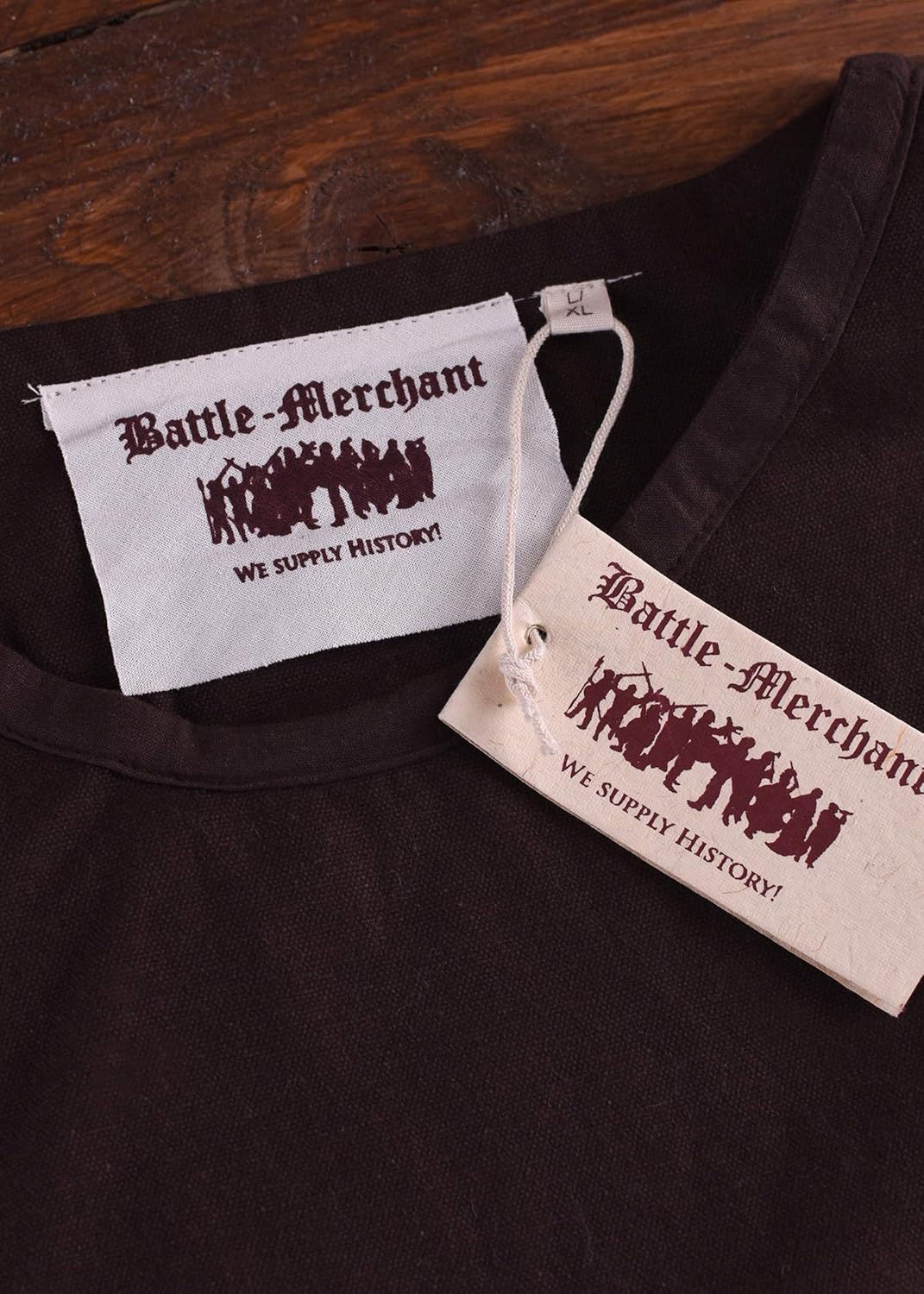 Mittelalter Überkleid Surcot Andra für Damen aus Canvas | Segeltuch Baumwolle Wikinger Obergewand bo