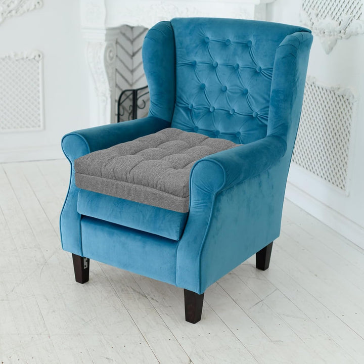 GOFORIT Sitzerhöhung für Ältere 50x50x12cm, Exklusives Zweilagiges Memory-Schaum Sitzkissen mit Star