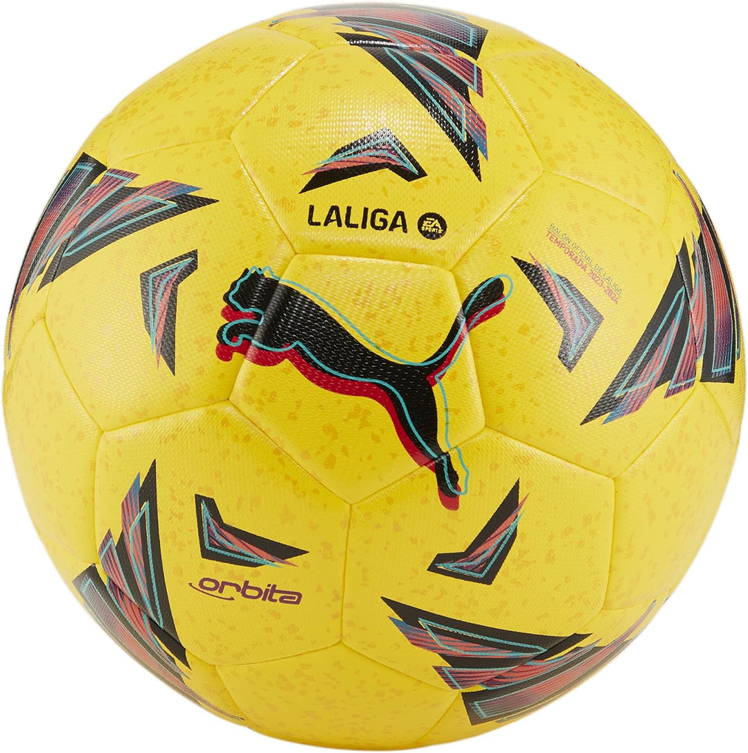 PUMA Orbita Laliga 1 Hyb Soccer Ball 4 Dandelion Multi Colour Yellow, 4 Dandelion Multi Colour Yello