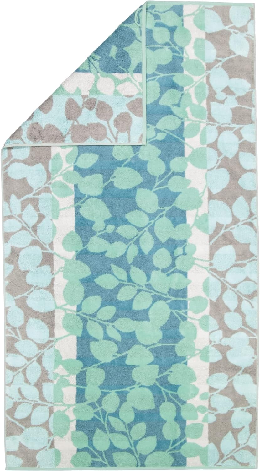 CAWÖ Home Handtücher Noblesse Harmony Floral 1086 Jade - 47 Duschtuch 80x160 cm, Duschtuch 80x160 cm