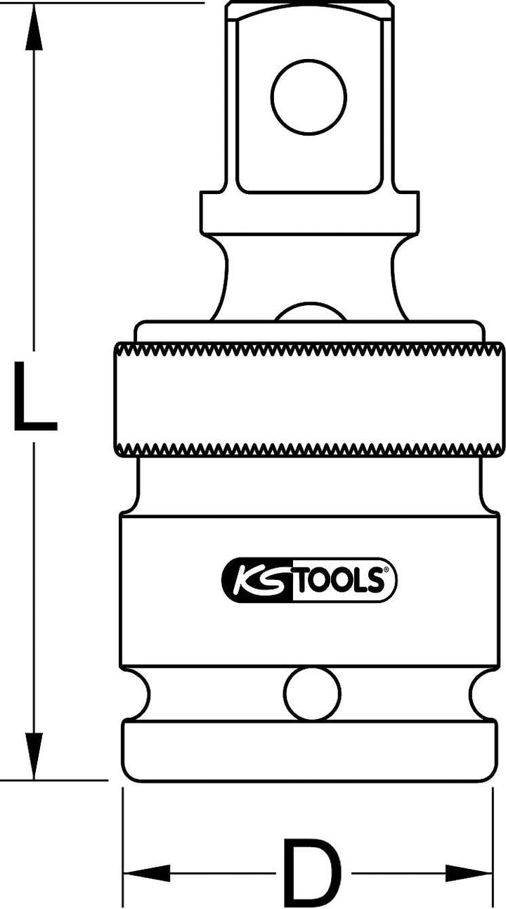 KS Tools 515.1374 3/4" Kraft-Kugelgelenk
