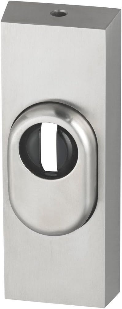 ABUS Tür-Schutzrosette RSZS316 mit Zylinderschutz für Metalltüren, edelstahl, 12543, Edelstahl