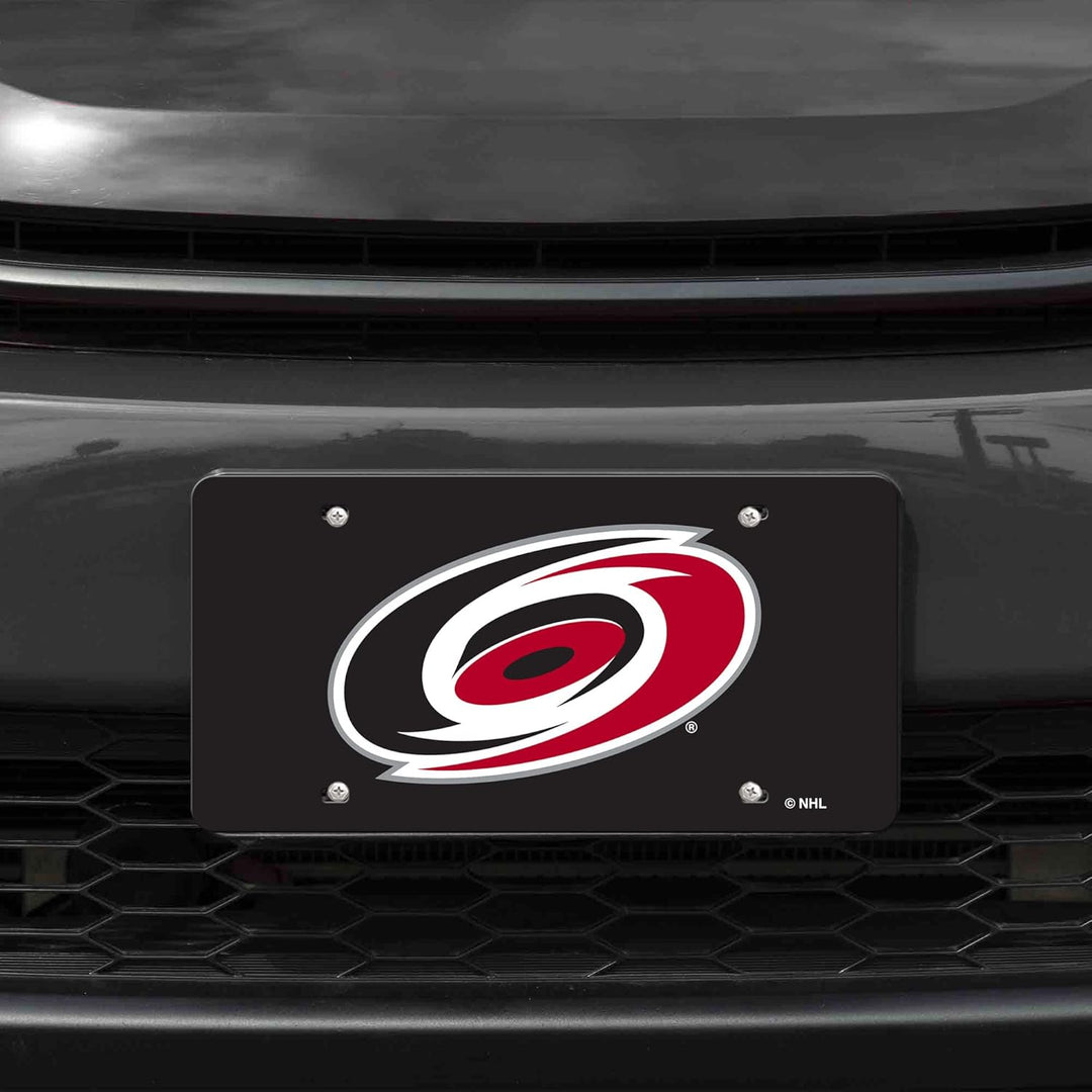 Rico Industries Unisex-Erwachsene Lasereingelegtes Metall-Kennzeichen-Etikett NHL Carolina Hurricane