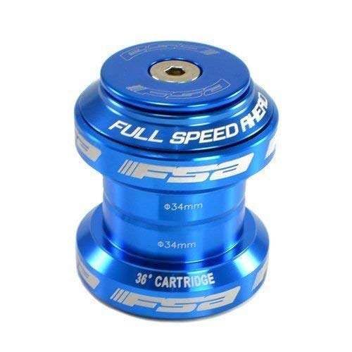 FSA Orbit MX 1-1/8 Zoll Gewindelose MTB Road Headset mit Top Cap, blau, NO.20, XTE1505
