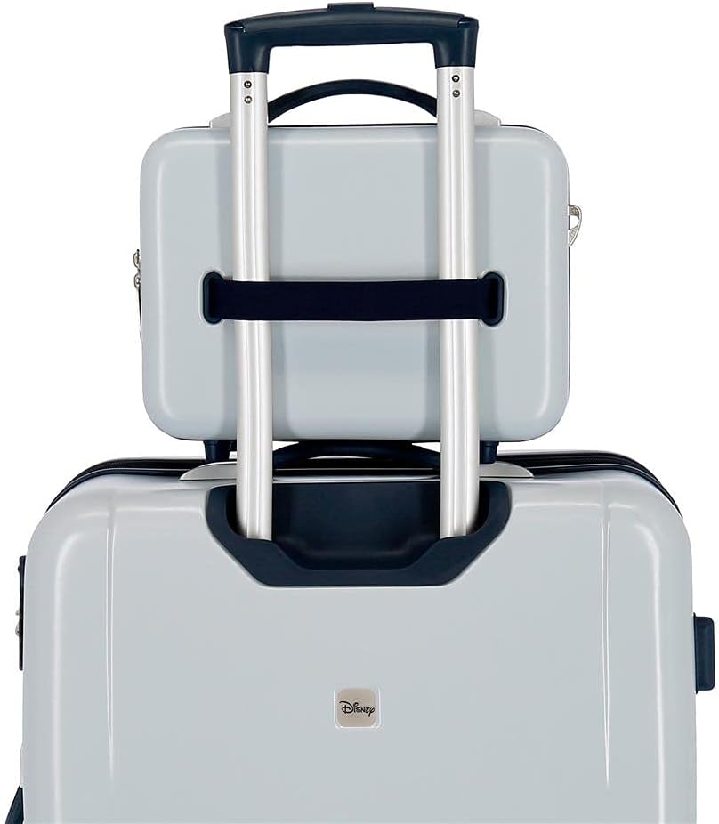 Disney Frozen Follow Your Dreams Kulturbeutel, anpassbar, mit Umhängetasche, Blau, 29 x 21 x 15 cm,