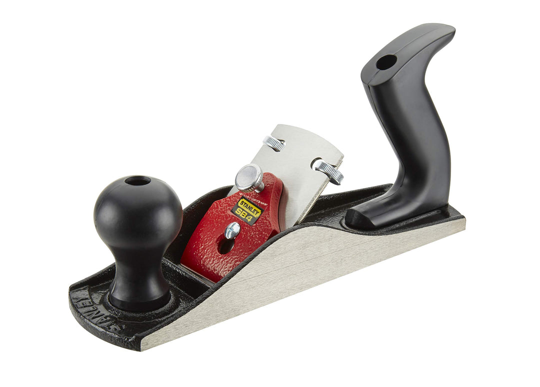 Stanley Putzhobel (245 mm Eisenlänge, 50 mm Eisenbreite, einfache Eiseneinstellung, glatte Sohle und