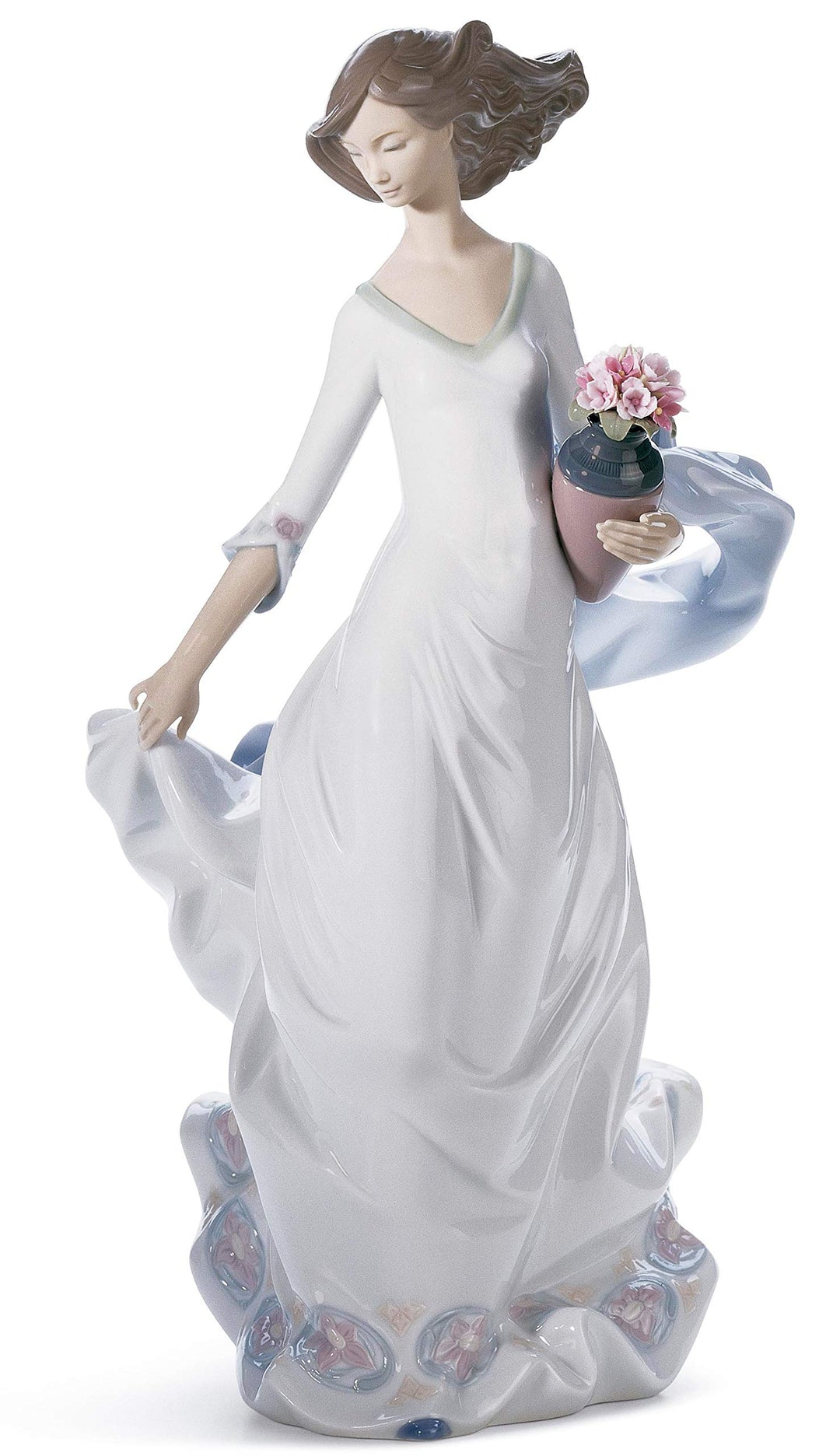 LLADRÓ Frauen-Figur Verträumter Augenblick. Frau. Porzellan.