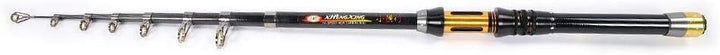 Teleskop Angelrute Mini Tragbare Sea Fishing Carbon Rod Angelrute Keramikdraht Ring 2.4m, 2.4m