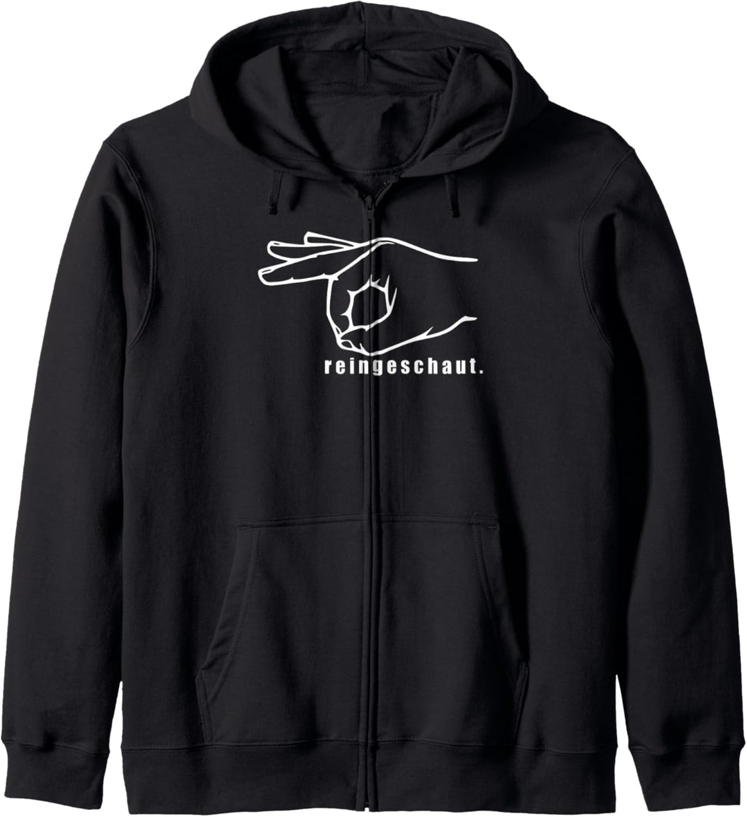 Reingeschaut - Witzige Sprüche Herren Damen Kinder Geschenk Kapuzenjacke