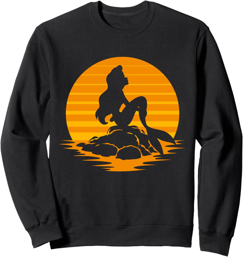 Disney The Little Mermaid Ariel Orange Silhouette Halloween Sweatshirt