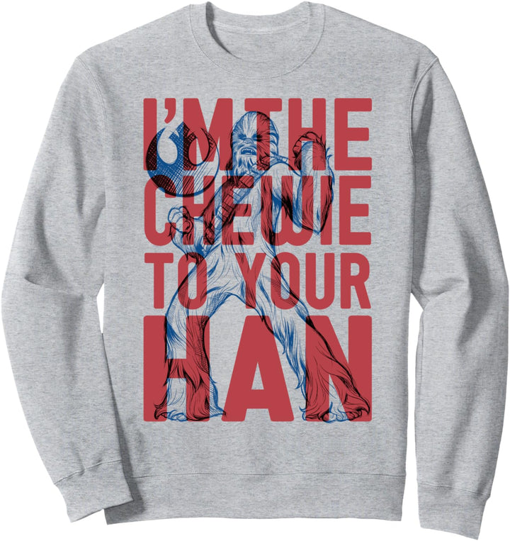 Star Wars Chewie To Your Han Outlined Poster Sweatshirt