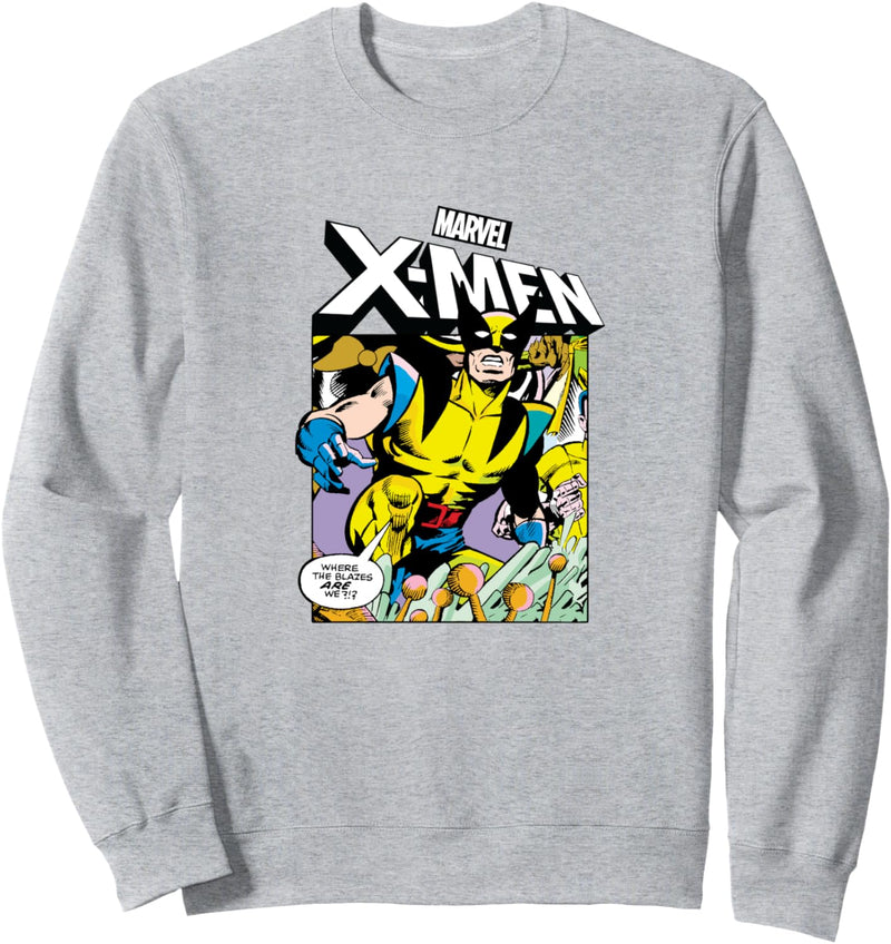 Marvel Wolverine Comic Strip Sweatshirt