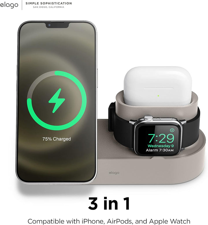 elago MS2 Ladestation Kompatibel mit MagSafe Ladegerät, Kompatibel mit iPhone 16/15/14/13/12, Kompat