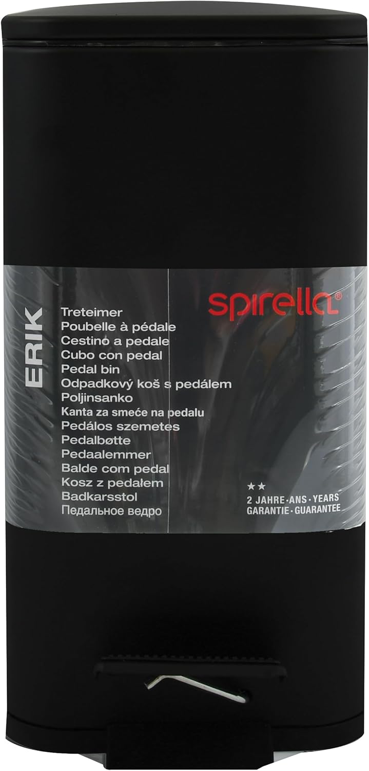 Spirella Kosmetikeimer 5 Liter Edelstahl mit Absenkautomatik und Inneneimer Erik Badezimmer Mülleime