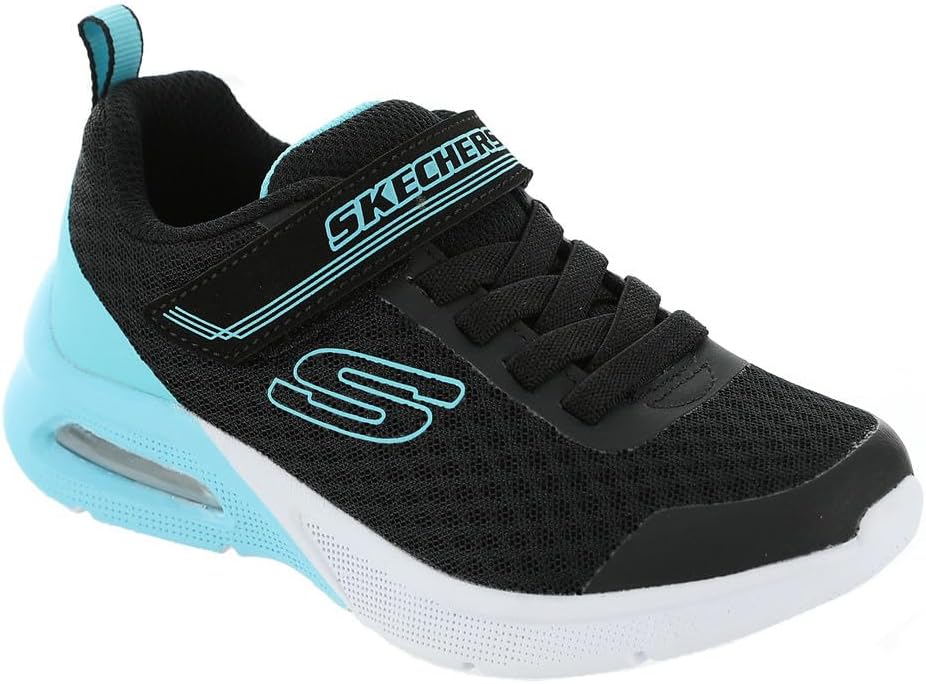 Skechers Unisex Kinder 302343l Blk Sneaker 30 EU Black Mesh Turq Trim, 30 EU Black Mesh Turq Trim