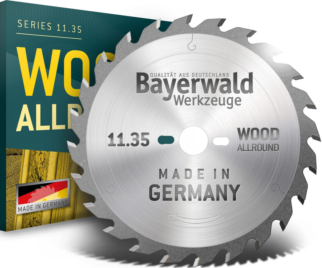 Bayerwald - HM Handkreissägeblatt für Holz - Ø 210 mm x 2,6 mm x 30 mm | Wechselzahn (18 Zähne/sehr